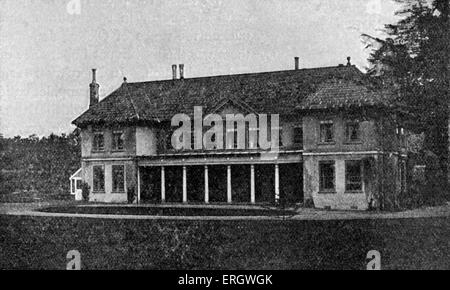 Mary Shelley il luogo di nascita: Campo posto, Horsham. MS: romantico inglese / romanziere gotico: 30 agosto 1797 - 1 febbraio 1851. Foto Stock