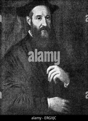 John Knox: ecclesiastico scozzese e leader della Riforma Protestante, c 1510 - 24 novembre 1572. Foto Stock