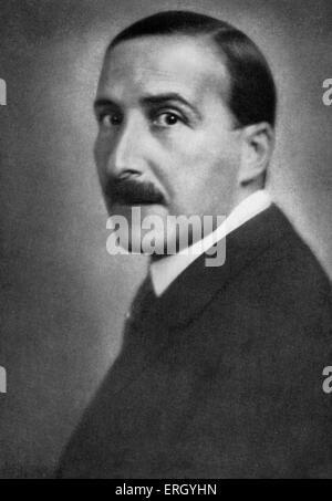 Stefan Zweig nel 1940. Scrittore austriaco, drammaturgo, giornalista e biografo. 28 Novembre 1881 - 22 febbraio 1942. Foto Stock