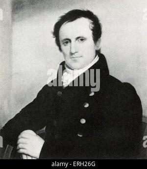 James Fenimore Cooper, autore americano. 15 Settembre 1789 - 14 settembre 1851. Foto Stock