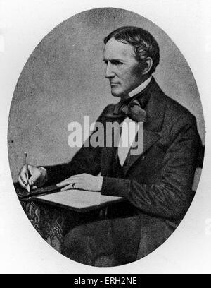 William Hickling Prescott, storico americano .4 Maggio 1796 - 29 gennaio 1859. Foto Stock