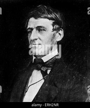 Ralph Waldo Emerson in Boston, poeta americano. 25 Maggio 1803 - 27 aprile 1882. Foto Stock