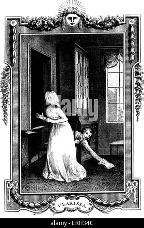 "Clarissa Harlowe; o la storia di un giovane lady' di Samuel Richardson. In primo luogo pubblicato in 1778. Illustrazione di Thomas Foto Stock