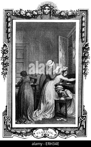 "Clarissa Harlowe; o la storia di un giovane lady' di Samuel Richardson. In primo luogo pubblicato in 1778. Illustrazione di Thomas Foto Stock