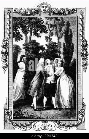 "Clarissa Harlowe; o la storia di un giovane lady' di Samuel Richardson. In primo luogo pubblicato in 1778. Illustrazione di Thomas Foto Stock