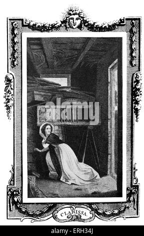 "Clarissa Harlowe; o la storia di un giovane lady' di Samuel Richardson. In primo luogo pubblicato in 1778. Illustrazione di Thomas Foto Stock