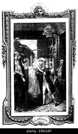 "Clarissa Harlowe; o la storia di un giovane lady' di Samuel Richardson. In primo luogo pubblicato in 1778. Illustrazione di Thomas Foto Stock