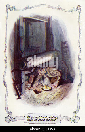 Silas Marner; il tessitore di Raveloe da George Eliot (nome della penna di Mary Ann Evans) pubblicato nel 1861. Illustrazione da CE Brock Foto Stock
