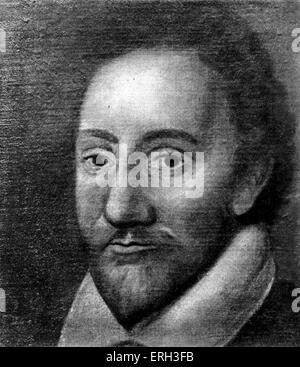 Richard Burbage. Ritratto, faccia piena. RB British attore shakespeariano 7 Gennaio 1568 - 13 Marzo 1619. Foto Stock