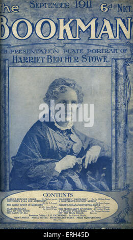 Harriet Beecher Stowe, autore americano e verità, 14 Giugno 1811 - 1 luglio 1896. Coperchio del Bookman, settembre 1911. Foto Stock