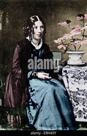 Harriet Beecher Stowe c. 1852, l'autore americano e verità. 14 Giugno 1811 - 1 luglio 1896. Versione Colorised. Foto Stock