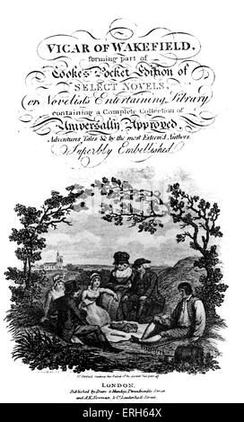 Il vicario di Wakefield da Oliver Goldsmith - una vignette da un 1820 Edition come parte di Cooke Pocket Edition di selezionare Foto Stock