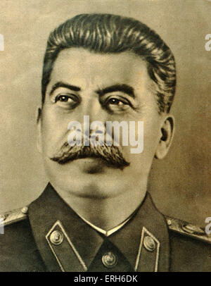 Joseph Stalin ritratto. Russia sovietica righello, leader, il dittatore. 1879 - 1953. Shostakovich e Prokofiev link. La Russia. Foto Stock