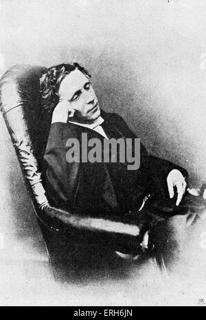 Lewis Carroll - ritratto. (Vero nome del Reverendo Charles Lutwidge Dodgson) Inglese autore: 27 gennaio 1832 - 14 gennaio 1898. Foto Stock