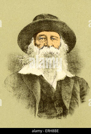 WHITMAN, Walt poeta americano, 1819-1892 Foto Stock