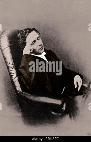 Lewis Carroll - ritratto. (Vero nome del Reverendo Charles Lutwidge Dodgson) Inglese autore: 27 gennaio 1832 - 14 gennaio 1898. Foto Stock