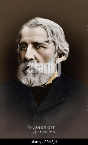 TURGENEV, Ivan scrittore russo (1818-1883) 1818-1883 Foto Stock