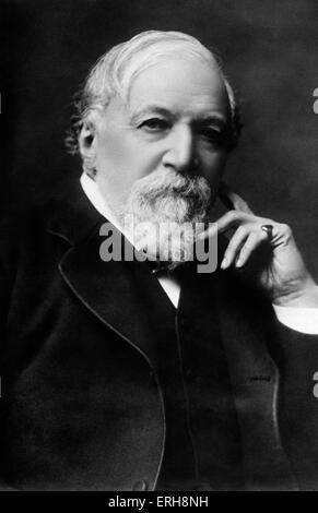 Robert Browning - Ritratto del poeta inglese e drammaturgo. 7 Maggio 1812 - 12 dicembre 1889. Foto Stock