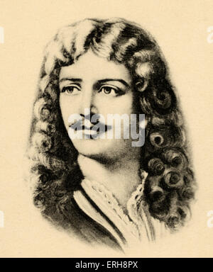 MOLIÈRE (Giovanni battista Poquelin) francese poeta e drammaturgo, 1622-1673 Foto Stock