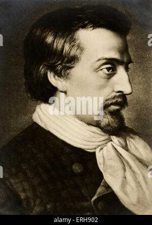 HEINE Heinrich poeta tedesco, 1797-1856. Foto Stock