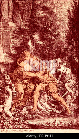 Montesquieu, Charles-Louis de Secondat Barone de la Brède et de - Ritratto del Filosofo francese e giurista 1689 - 1755 Foto Stock