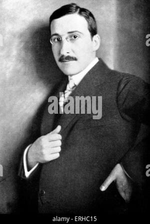 Stefan Zweig come un uomo giovane. Scrittore austriaco. Si suicidò con la moglie in Brasile. 28 Novembre 1881 - 22 Febbraio 1942 Foto Stock