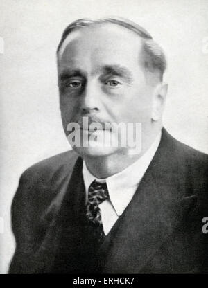 H G Wells - Ritratto dell'autore britannico e sociologo, 1866-1946 Foto Stock