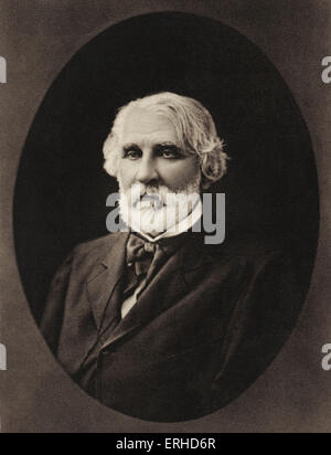 Ivan Turgenev - ritratto. Drammaturgo russo 1818-1883 Foto Stock