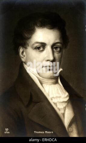 Thomas Moore lo scrittore irlandese, 1779-1852. Foto Stock