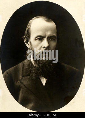 Fëdor Dostoevskij, autore russo. Ha scritto il Crimine e Punizione, Fratelli Karamazov, Dostoevskij, ecc. Foto Stock