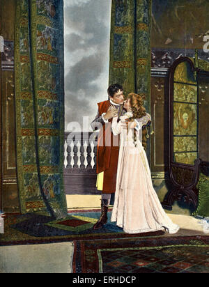 Shakespeare's 'Romeo & Juliet' con William Faversham come Romeo e Maud Adams come Juliet. Empire Theatre di New York, 1899. Foto Stock