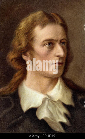 Friedrich von Schiller - Ritratto tedesco poeta e drammaturgo 1759-1805 Foto Stock