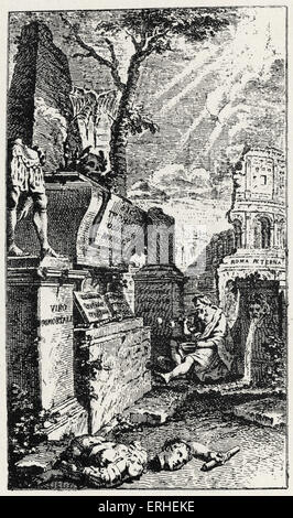 Alexander Pope - Illustrazione - Pagina del titolo - "Saggio sull'uomo" 21 maggio 1688 - 30 Maggio 1744 Foto Stock