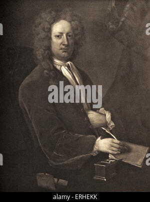Joseph Addison - ritratto - politico inglese e scrittore 1 Maggio 1672 - 17 Giugno 1719 - Ritratto di Michael Dahl - impostare " Foto Stock