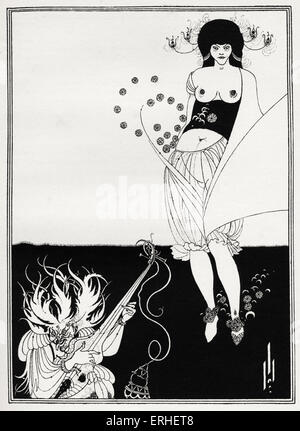 ' Lo stomaco Dance ' - Aubrey Beardsley 's illustrazione per ' ' Salome di Oscar Wilde eseguito per la prima volta in Inghilterra il 10 maggio Foto Stock