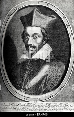 Il cardinale Richelieu, Armand-Jean du Plessis. Il ministro di Luigi XIII (1585-1642). Foto Stock