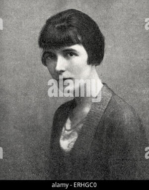 Katherine Mansfield - ritratto della Nuova Zelanda autore, vero nome Kathleen Beauchamp. 14 Ottobre 1888 - 9 gennaio 1923. Foto Stock