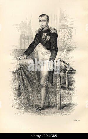 Napoleone Bonaparte in ufficio. L'imperatore di Francia. 15 Agosto 1769 - 5 maggio 1821. Foto Stock