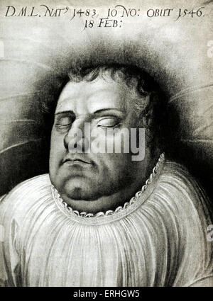 Martin Lutero da Lucas Cranach. Riformatore della chiesa. 10 Novembre 1483 - 18 Febbraio 1546 Foto Stock
