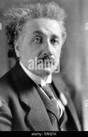 Albert Einstein - Ritratto del tedesco fisico teorico. Nobile il vincitore del premio, 1921. 14 Marzo 1879 - 18 Aprile 1955 Foto Stock