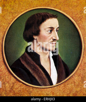 Philipp Melantone (nato Philipp Schwartzerd). Ritratto del professore tedesco e teologo. Febbraio 16, 1497 - Aprile 19, Foto Stock