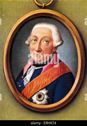 Bogislav Friedrich Emanuel conte Tauentzien von Wittenberg. Ritratto del generale prussiano. 15 Settembre 1760 - 20 febbraio Foto Stock