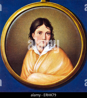 Bettina von Arnim. Ritratto della contessa di Arnim. Scrittore tedesco. 4 Aprile 1785 - 20 Gennaio 1859 Foto Stock