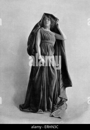 Georgette Leblanc nel ruolo del titolo di Maurice Maeterlink 's Monna Vanna ha debuttato il 7 maggio 1902 a Théatre de l'Oeuvre. GL: attrice francese e soprano, 8 febbraio 1875 - 27 ottobre 1941 mm: drammaturgo Belga, 29 agosto 1862 - 6 Maggio 1949 Foto Stock