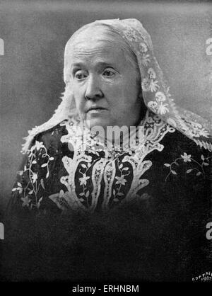 Julia Ward Howe - Ritratto poeta che scrisse "L'inno di battaglia della Repubblica', anche abolizionista americano, attivista sociale. 27 Maggio 1819 - 17 Ottobre 1910 Foto Stock