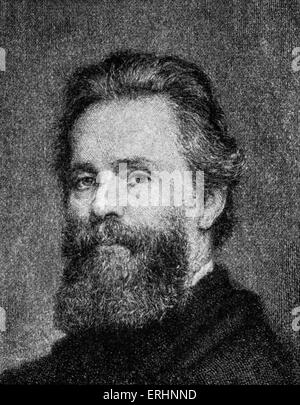 Herman Melville - romanziere americano, breve storia scrittore, saggista e poeta: 1 agosto 1819 - 28 settembre 1891. Foto Stock