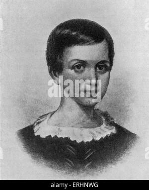 Emily Dickinson - c. 1924. Poeta americano: 10 dicembre 1830 - 15 maggio 1886. Foto Stock