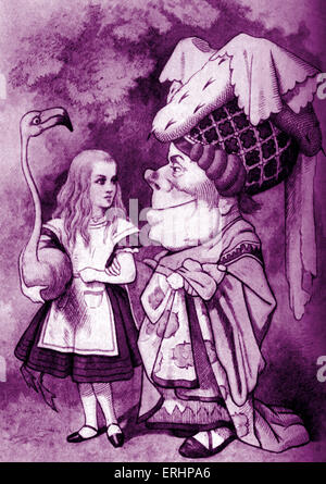 Alice nel Paese delle Meraviglie - con la Duchessa. Da "Alice nel paese delle meraviglie" da Lewis Carroll. LC: autore inglese, 27 Gennaio 1832 - 14 gennaio 1898. Illustrazione di John Tenniel: 28 Febbraio 1820 - 25 febbraio 1914. Foto Stock