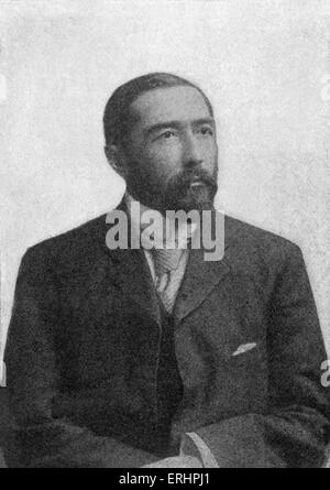 Joseph Conrad - polacco nato romanziere inglese: 3 dicembre 1857 - 3 agosto 1924. Illustrazione in Bookman, Agosto 1986. Foto Stock