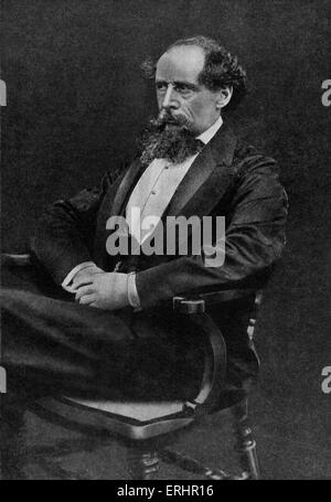 Charles Dickens - 1864 romanziere britannico 7 Febbraio 1812 - 9 giugno 1870. Foto Stock